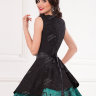 Короткое вечернее платье черного цвета с пышной юбкой MS010B