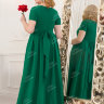 Вечернее длинное платье  ярко-зеленого цвета  ND048B