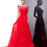 Красное длинное вечернее платье MC049B