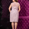 Короткое вечернее платье дымчато-розового оттенка ST031BXL