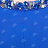 Синее вечернее длинное платье со свободной юбкой в пол BB476B