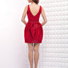 Короткое вечернее платье красного цвета BB434B