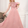 Вечернее длинное розовое платье ST097B