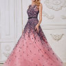 Розовое длинное вечернее платье CH0017B