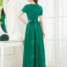 Вечернее длинное платье  ярко-зеленого цвета  ND048B