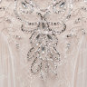 Вечернее длинное платье цвета ванили с открытыми плечами и вырезом «сердечко» MC007B
