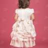 Детское платье цвета айвори из плотного атласа HB006D