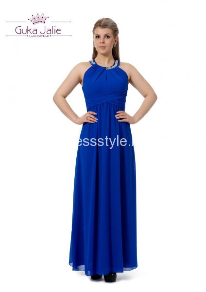 Вечернее длинное платье Калипсо blue