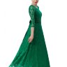 Длинное платье зеленого цвета  Скарлетт