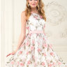 Короткое вечернее платье с цветочным принтом ND066B 