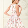 Короткое вечернее платье с цветочным принтом ND066B 